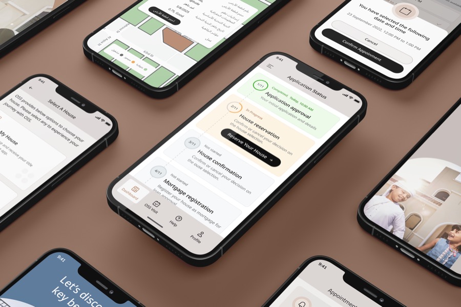 ADHA OSS App project preview. Designed by Yaser Nazzal.