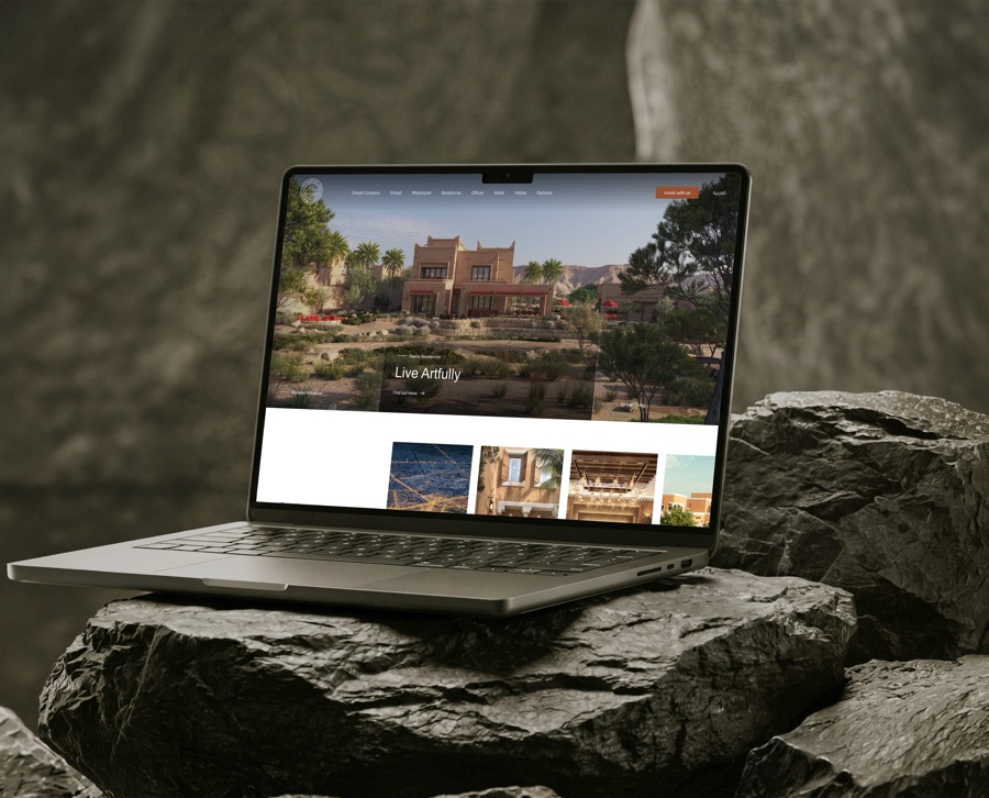 Diriyah Website project preview. Designed by Yaser Nazzal.